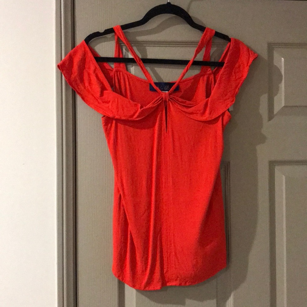 Burnt orange blouse